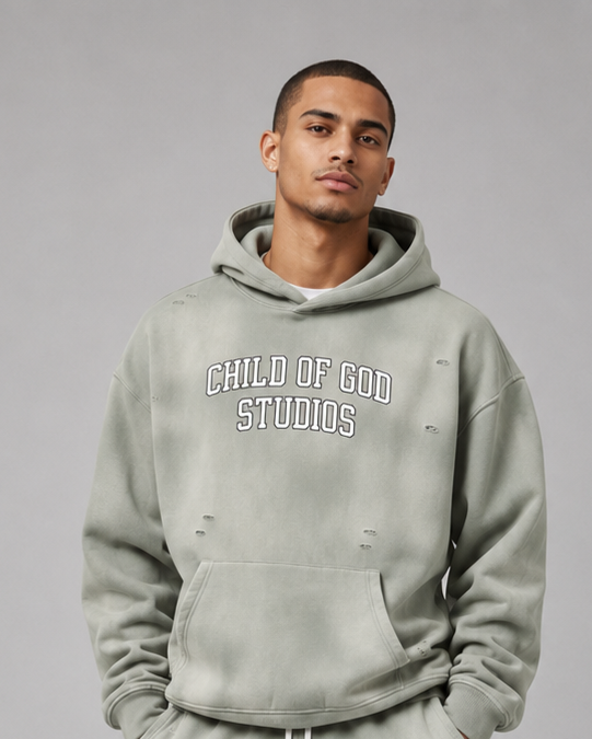 Child of God Studios Premium Distressed Hoodie