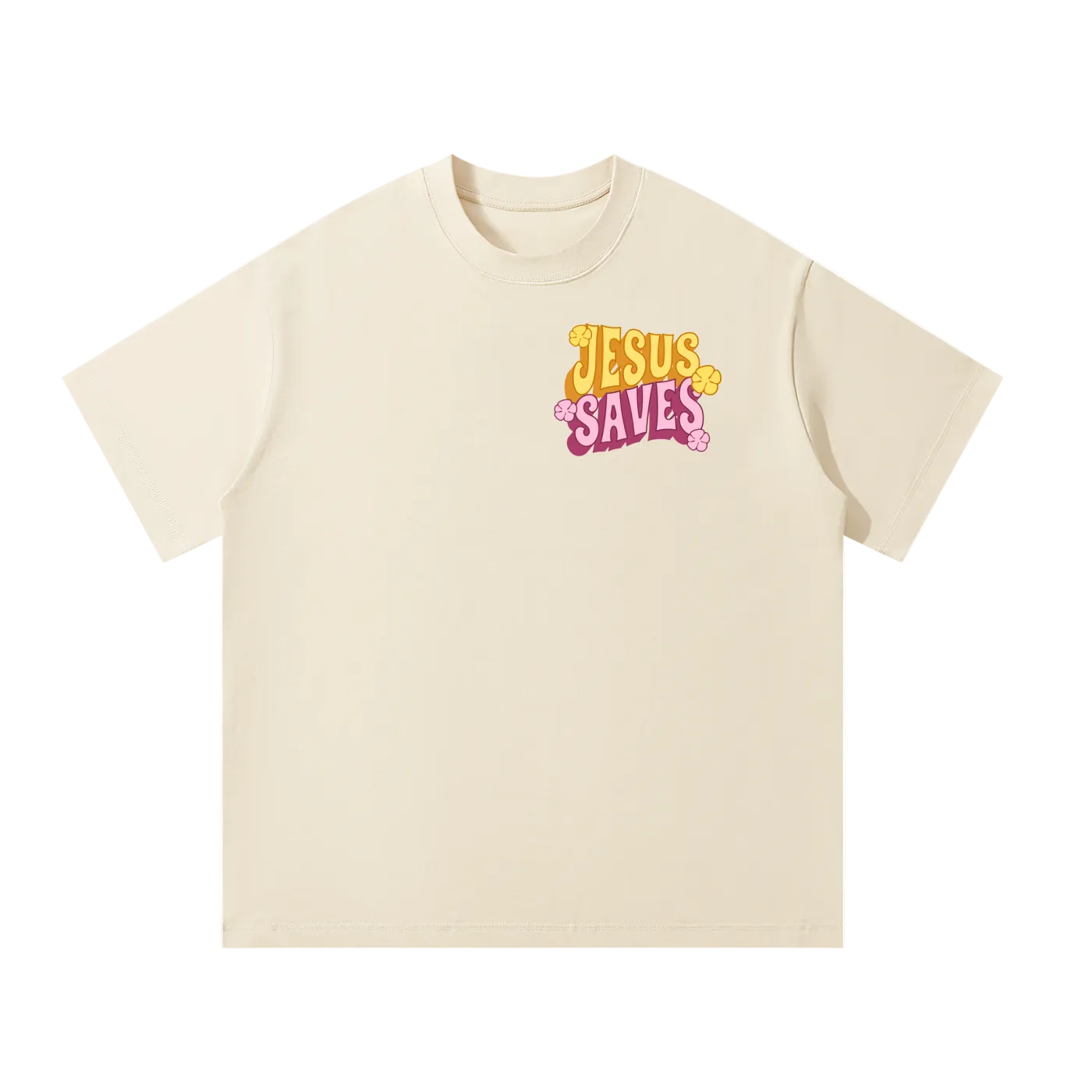 ALPHA OMEGA - Jesus Saves Oversized T-Shirt