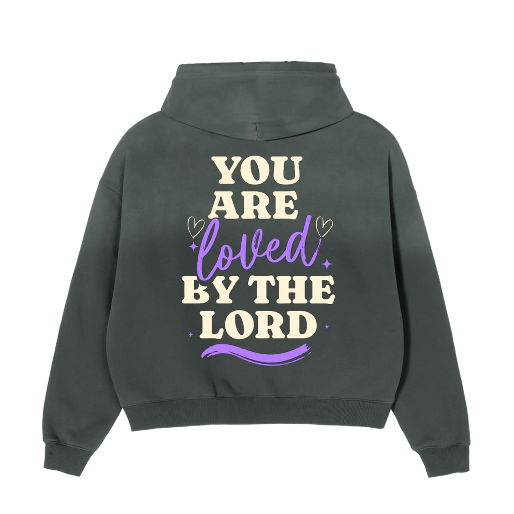 Jesus Loves You Retro Boxy Fleece Hoodie