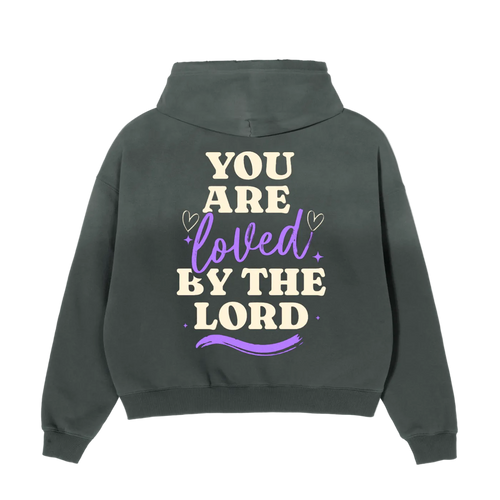 Jesus Loves You Retro Boxy Fleece Hoodie