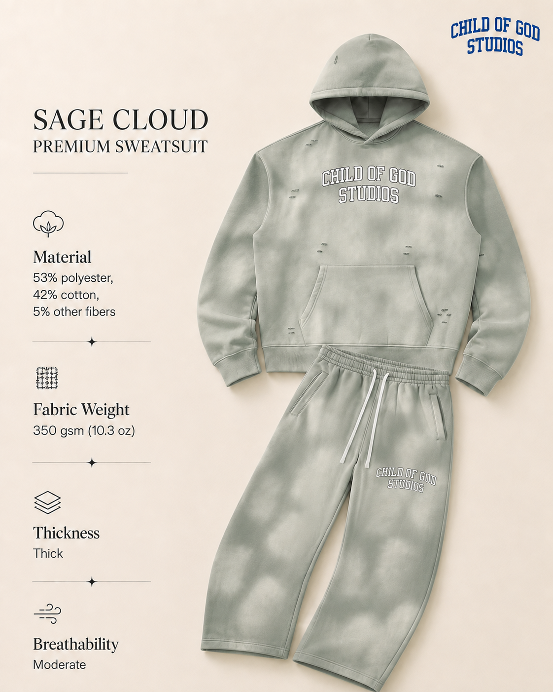 Child of God Studios Premium Heavyweight Sweatpants