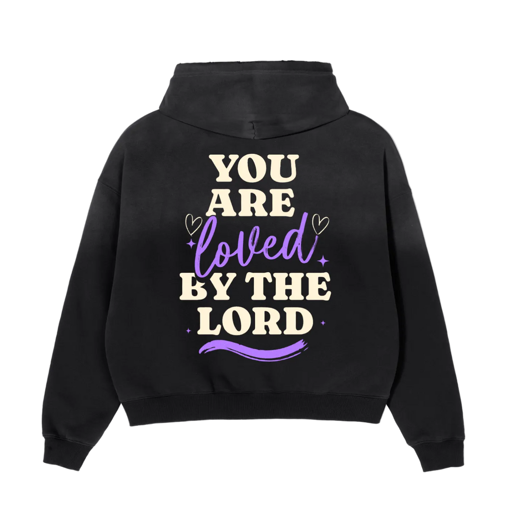 Jesus Loves You Retro Boxy Fleece Hoodie