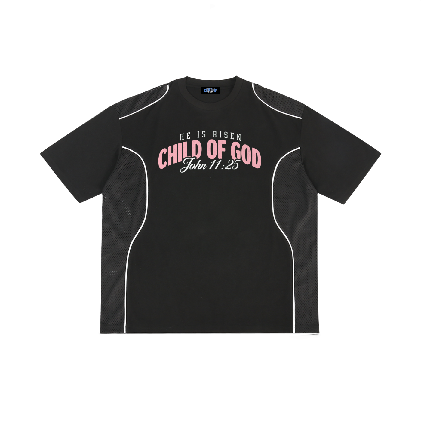 Contrast Piped Panel T-Shirt