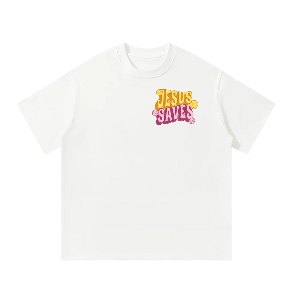ALPHA OMEGA - Jesus Saves Oversized T-Shirt