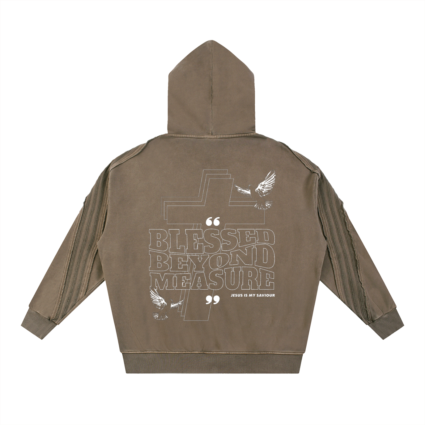 Easter Collection Blessed Beyond Measure Snow Washed  Zip Hoodie